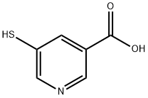 5-疏基吡啶-3-羧酸 结构式