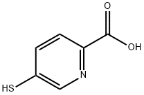 5-疏基吡啶-2-羧酸 结构式