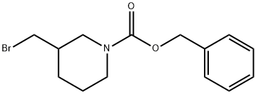 1-CBZ-3-(溴甲基)哌啶 结构式
