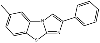 6-METHYL-2-PHENYLIMIDAZO[2,1-B]BENZOTHIAZOLE 结构式