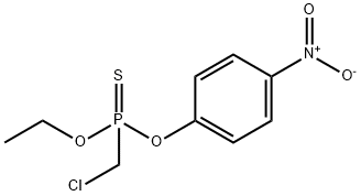 (Chloromethyl)phosphonothioic acid O-ethyl O-(p-nitrophenyl) ester 结构式