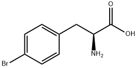 L-4-溴苯丙氨酸 结构式