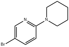 5-溴-2-(哌啶-1-)吡啶 结构式