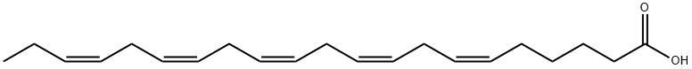 (all-Z)-6,9,12,15,18-Heneicosapentaenoic Acid 结构式