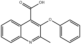 2-甲基-3-苯氧基喹啉-4-羧酸 结构式