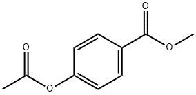 4-乙酰氧基苯甲酸甲酯 结构式