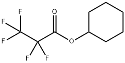 Pentafluoropropionic acid cyclohexyl ester 结构式