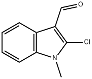 N-甲基-2-氯-3-吲哚醛 结构式