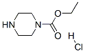 1-哌嗪羧酸乙酯盐酸盐 结构式