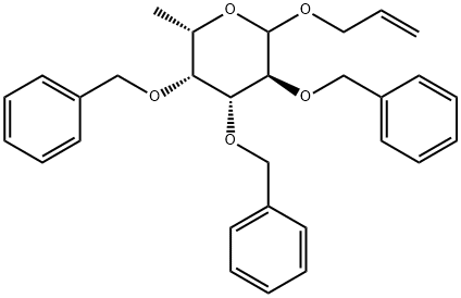 ALLYL-2,3,4-TRI-O-BENZYL-BETA-L-FUCOPYRANOSIDE 结构式