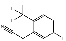 5-氟-2-(三氟甲基)苯乙腈 结构式