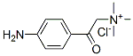 (p-aminophenacyl)trimethylammonium chloride  结构式