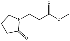 3-(2-氧代吡咯烷-1-基)丙酸甲酯 结构式
