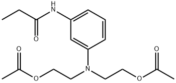 m-(propionamido)anilinodiethyl diacetate 结构式