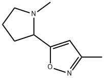 Isoxazole, 3-methyl-5-(1-methyl-2-pyrrolidinyl)- (9CI) 结构式