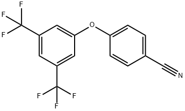 4-[3,5-DI(TRIFLUOROMETHYL)PHENOXY]BENZONITRILE 结构式