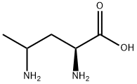 2,4-diaminopentanoic acid 结构式