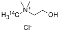 氯化胆碱,甲基-14C 结构式