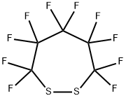 3,3,4,4,5,5,6,6,7,7-Decafluoro-1,2-dithiepane 结构式