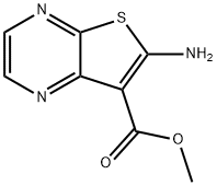 Thieno[2,3-b]pyrazine-7-carboxylic acid, 6-amino-, methyl ester (9CI) 结构式