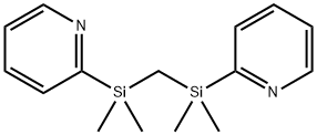 亚甲基双[二甲基(2-吡啶基)硅烷] 结构式