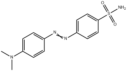 4-[[4-(DIMETHYLAMINO)PHENYL]AZO]BENZENESULFONAMIDE 结构式