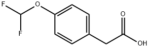 4-二氟甲氧基苯乙酸 结构式
