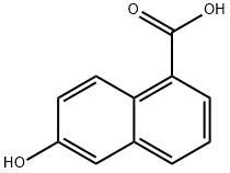 6-羟基-1-萘甲酸 结构式