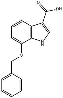 7-苄氧基-1H-吲哚-3-甲酸 结构式