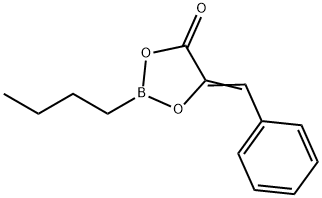 5-Benzylidene-2-butyl-1,3-dioxa-2-boracyclopentan-4-one 结构式