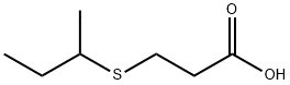 3-(sec-Butylthio)propionic acid 结构式