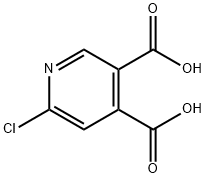 6-氯吡啶-3,4-二甲酸 结构式