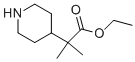 2-甲基-2-(哌啶-4-基)丙酸乙酯 结构式