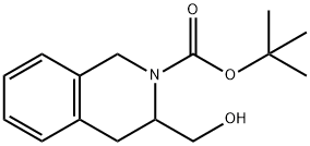 TERT-BUTYL 3-(HYDROXYMETHYL)-3,4-DIHYDROISOQUINOLINE-2(1H)-CARBOXYLATE 结构式