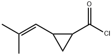 Cyclopropanecarbonyl chloride, 2-(2-methyl-1-propenyl)- (9CI) 结构式