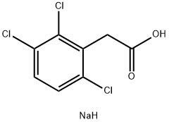 2-(2,3,6-三氯苯基)乙酸钠 结构式
