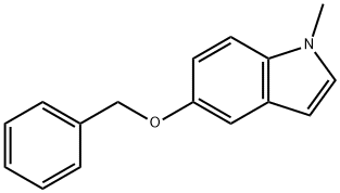 5-(苄氧基)-1-甲基-1H-吲哚 结构式