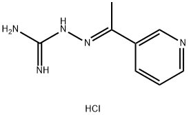 2-((E)-1-(3-PYRIDYL)ETHYLIDENE)-1-HYDRAZINECARBOXIMIDAMIDEHYDROCHLORIDE 结构式