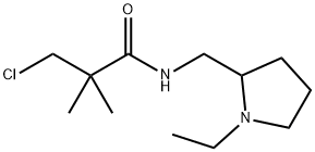 3-氯-N-((1-乙基吡咯烷-2-基)甲基)-2,2-二甲基丙酰胺 结构式