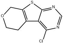 4-Chloro-5,8-dihydro-6H-pyrano[4',3':4,5]thieno[2,3-d]pyrimidine 结构式