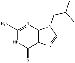 2-amino-9-(2-methylpropyl)-3H-purine-6-thione 结构式