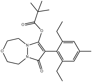 唑啉草酯 结构式