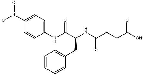 N-琥珀酰-L-苯基丙胺酸-P-硝基-苯胺 结构式