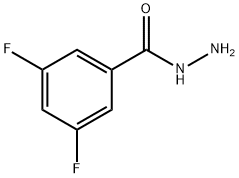 3,5-二氟苯甲酰肼 结构式