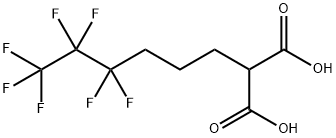 2-(4,4,5,5,6,6,6-七氟己基)丙二酸 结构式