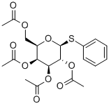 苯基(2,3,4,6-四-O-乙酰基-1-硫代-Β-D-吡喃半乳糖苷) 结构式