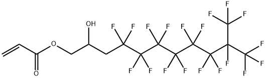 3-(PERFLUORO-7-METHYLOCTYL)-2-HYDROXYPROPYL ACRYLATE 结构式