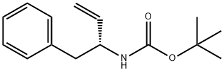 (R)1-苯基丁-3-烯-2-基氨基甲酸叔丁酯 结构式