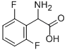 D,L-2,6-二氟苯基甘氨酸 结构式