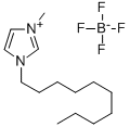1-癸基-3-甲基咪唑四氟硼酸盐 结构式